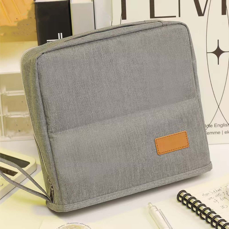 Sac à dos de maquillage portable, Gris