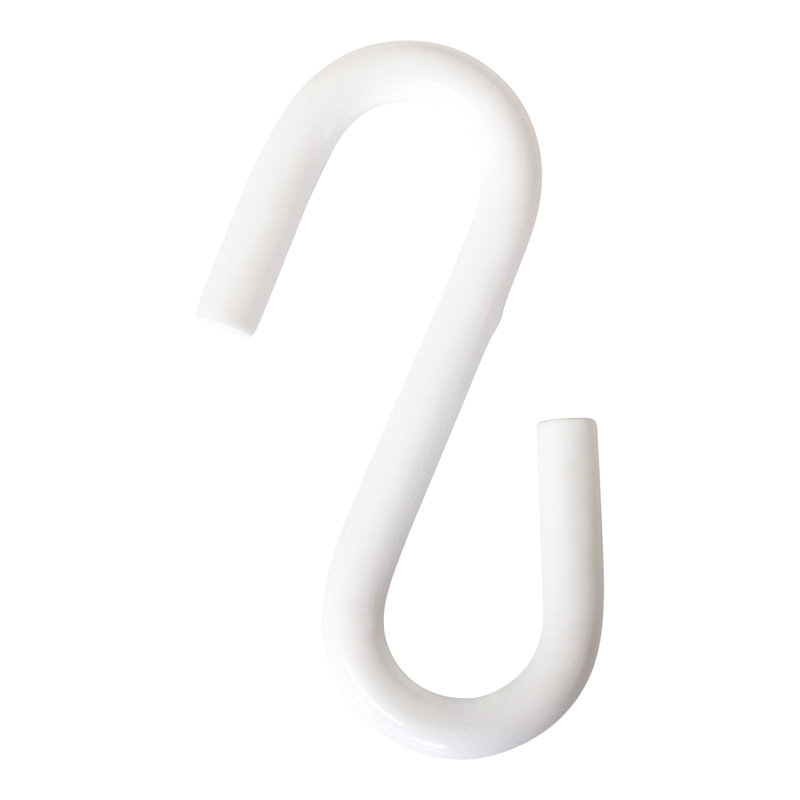 Crochet standard en acier inoxydable, H 2,17 po x l 1,18 po x P 0,2 po, Blanc