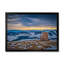 Snowy Mountains With Colorful Sky - reproduction de cadre photo sur toile-246411070-246411062