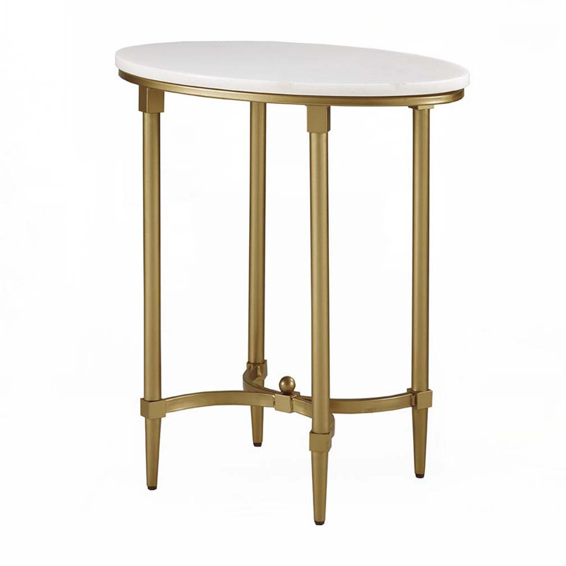 Marble  Top Coffee Table  With Metal Base