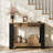 41 Inch 2-Tier Industrial Console Table for Entryway,  Hallway, Living Room, Behind Couch