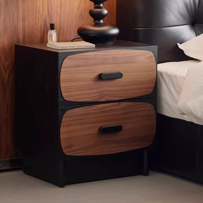 Medieval Style Solid Wooden Storage Cabinet Simple Bedside Cabinet
