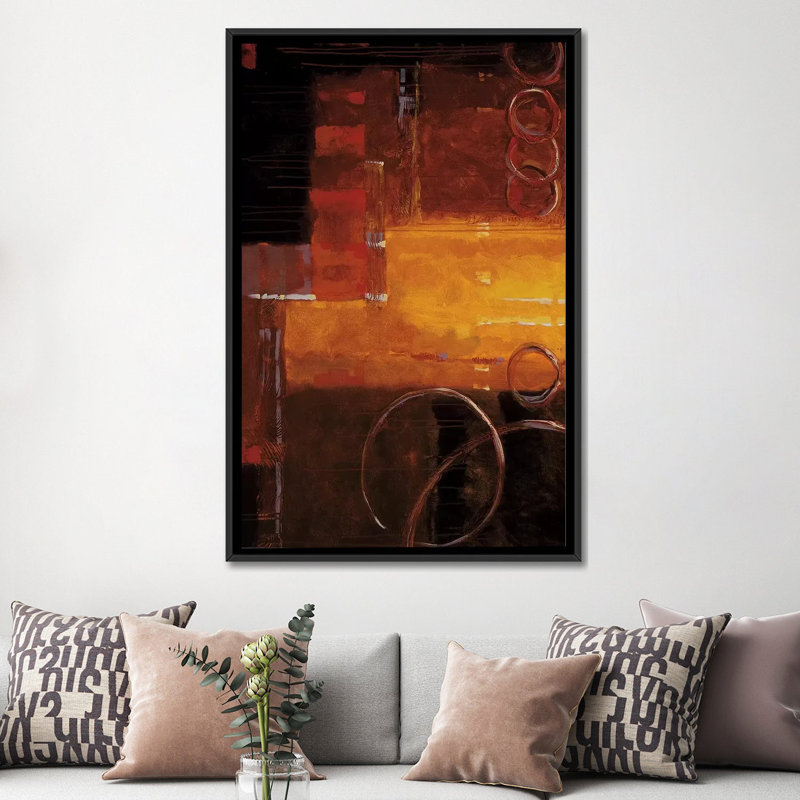 « bennett », reproduction sur toile, H 26 po x l 18 po x P 1,5 po, Toile avec cadre noir, Pas de tapis
