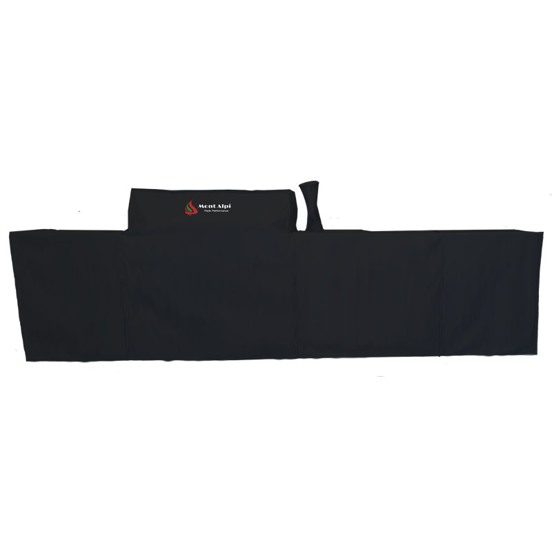 Mont Alpi 805 Covmai805-bev Heavy Duty Water Resistant Weather Cover In Black For 6 Burner 132" Mai805-bev Mai805-dbev Mai805-bssbev Mai805-dbevfc Mai805-bssbevfc Modular Outdoor Kitchen Island Models