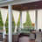 Outdoor Waterproof Faux Linen Voile Grommet Sheer Curtains（Set of 2）-1460642108-1460642110
