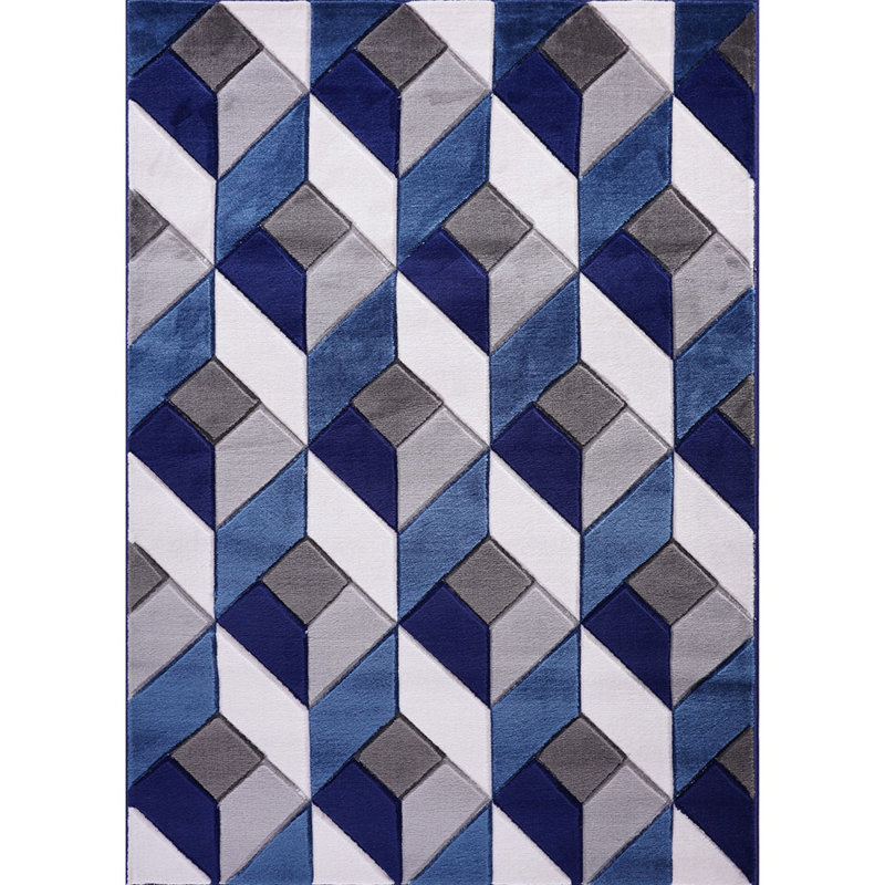 Sharpsburg Geometric Area Rug, Rectangle 60 x 110cm