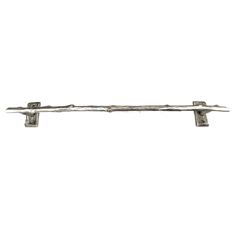 1 Wall Mounted Towel Bar, Satin Pewter