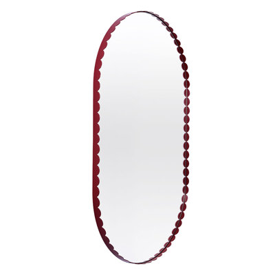 Metal Oval Wall Mirror