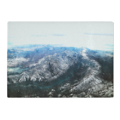 Tajikistan Mountain Range Chopping Board