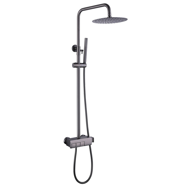 Système de douche avec valve brute, Gris
