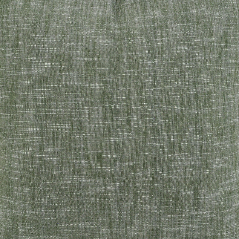 Textured Cotton Throw Pillow Covers / Modern Cushion Covers / Elegant Square Pillow Cases, 22"H x 22"W, Green  Stitched Edge