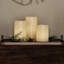 3 Piece Unscented Flameless Candle Set