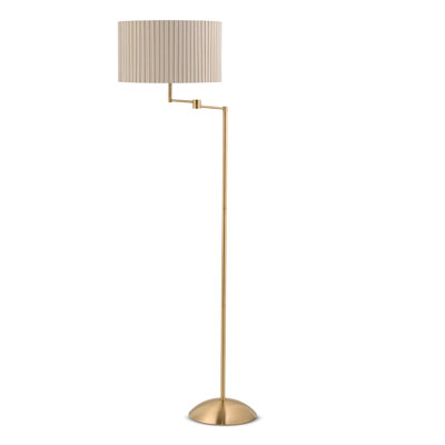 155cm Polished Swing Arm Floor Lamp