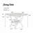 5Pc Counter Height Dining Table Set