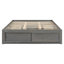 Modern Space-saving Queen Platform Bed With Storage, Solid Wood Mdf Construction