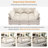 Pacheco Camel Upholstered Sleeper Sectional Chaise Sofa-1591214329