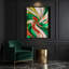 Art numérique sur toile beige Abstraction numérique 85-2069453837