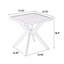 Table de patio en aluminium coulé