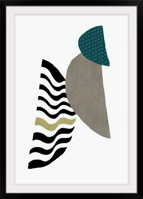 «Wave» Brittley, impression, H 44 po x l 32 po x P 1 po, Cadre noir