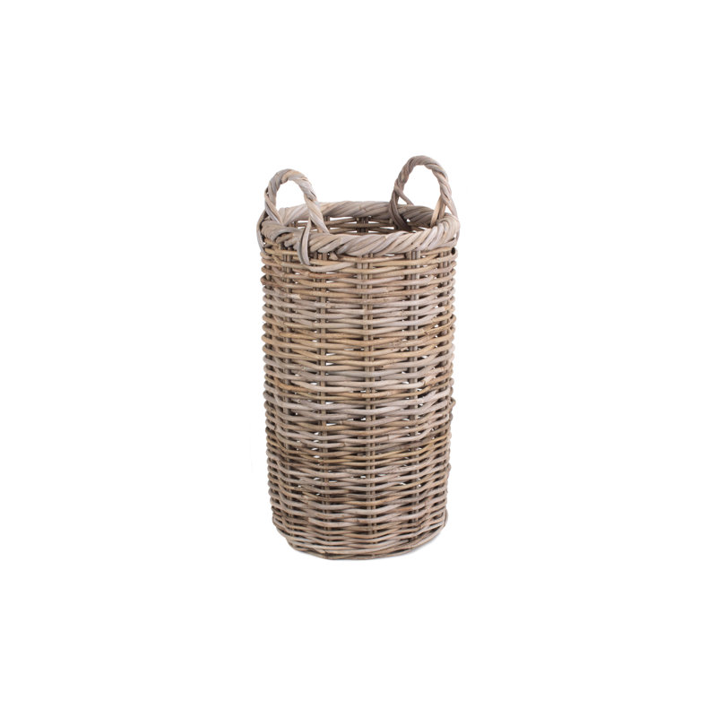 Rattan Umbrella Basket Holder, 54cm H x 28cm W x 28cm D