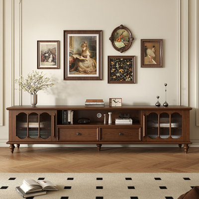 Retro Nut-Brown Soli Wood TV Stands
