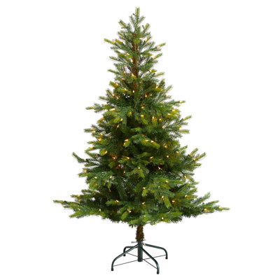 Lighted Artificial Spruce Christmas Tree