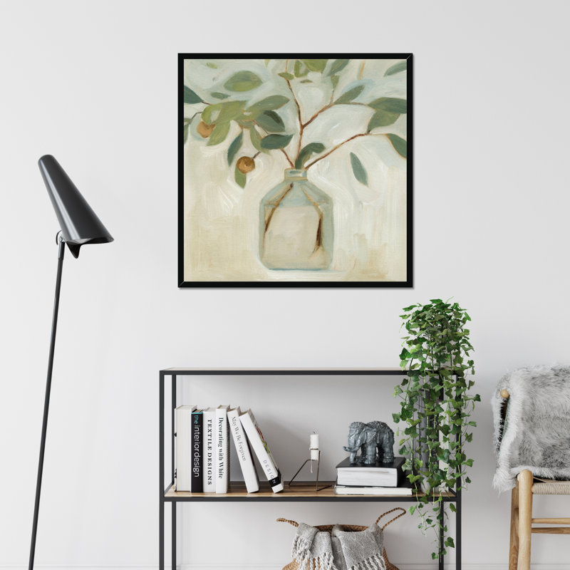 Arrangement I by Emma Scarvey - Painting, Black Framed Paper Print, 34cm H x 34cm W