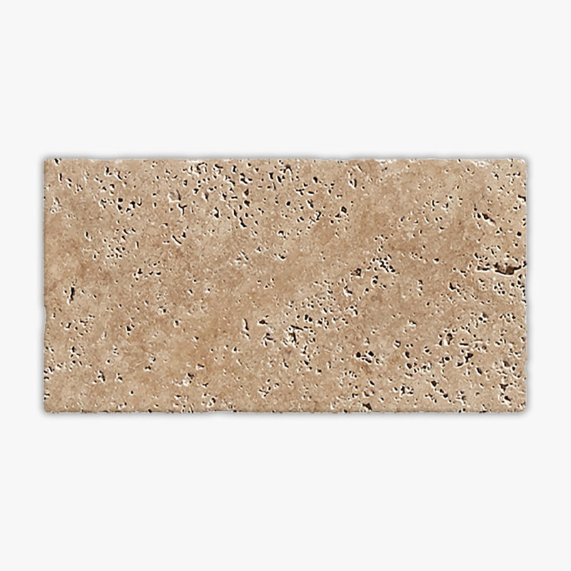 Walnut Tumbled 6x12 Travertine Paver