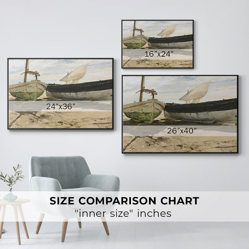 «Vintage Nautical Print-XXVI» sur toile, H 25 po x l 37 po, Toile avec cadre flottant noir
