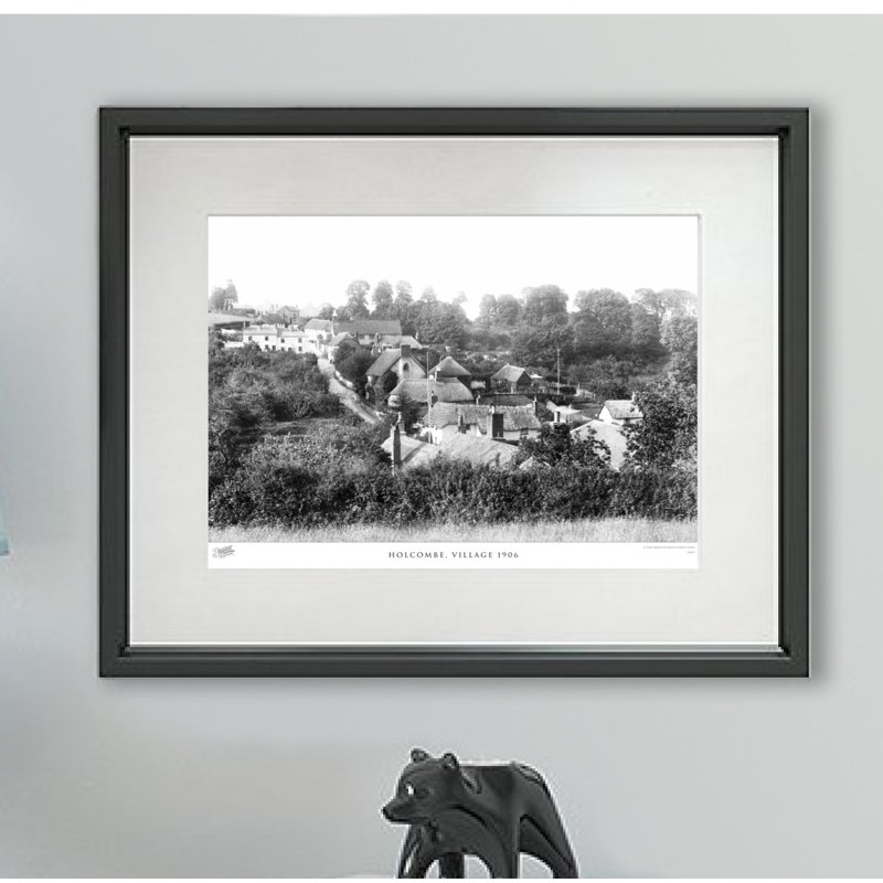 Holcombe, Village 1906 - Single Picture Frame Print, 40cm H x 50cm W x 2.3cm D