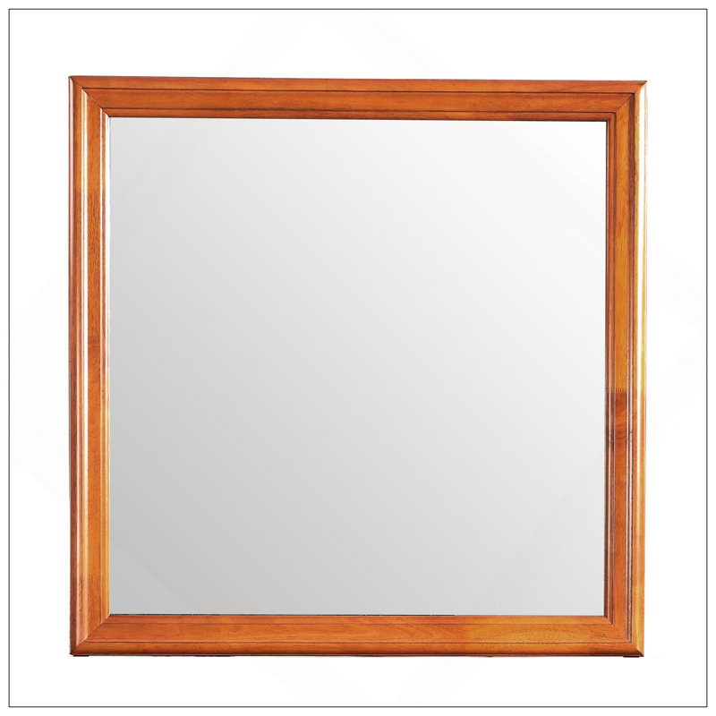 Miroir en placage de bois, verre à faible distorsion pour des reflets clairs, Chêne
