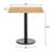 30"L x 24"W Solid Wood Commercial Tabletop with 18" Dining Height Base-708387789-708387786-708387784