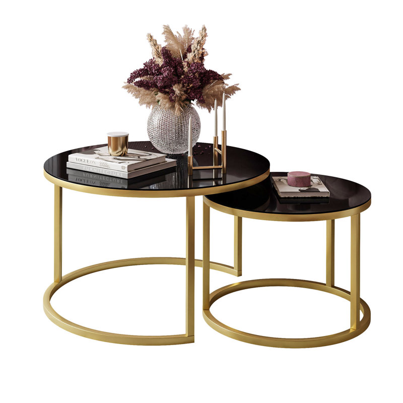 Englevale Frame Coffee Table, High Gloss Black