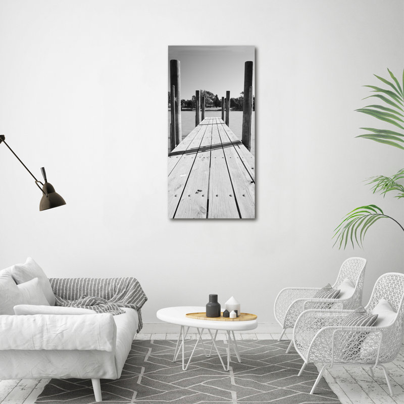 Wooden Pier - Wrapped Canvas Print