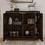 Armoire de rangement Mid-Century moderne en forme de V, buffet étroit pour le salon, le vestibule ou la cuisine