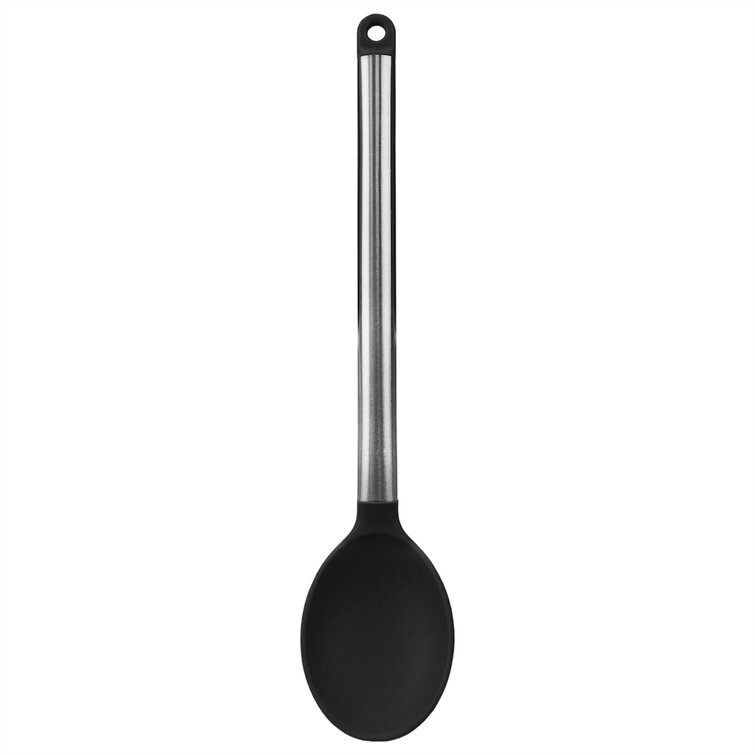 Silicone Mixing Spoon Heat Resistant Silicone Basting Spoon Utensil Spoon  Non-Stick Serving Spoon for Mixing, Baking, Serving and Stirring