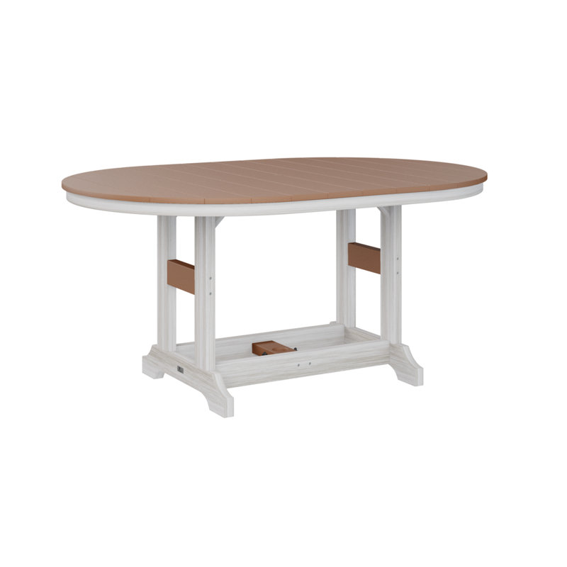 Table de bar Berlin Classic, Cèdre, H 39,5 po x l 44 po x P 64 po, Coquille de mer