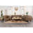Maximillion Brown Tuxedo Arms Sofa