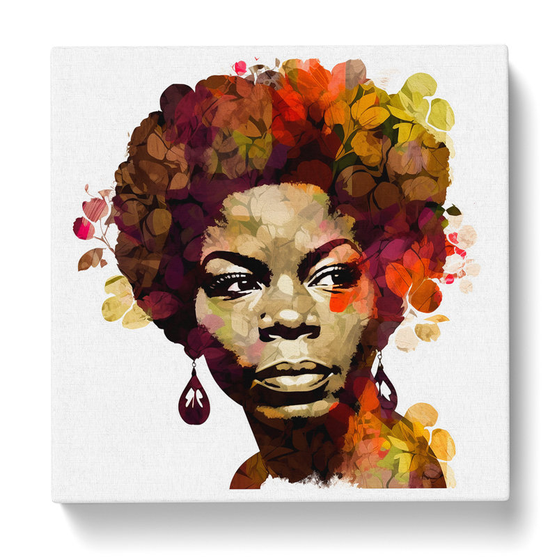 Nina Simone - Wrapped Canvas, 35cm H x 35cm W x 3cm D