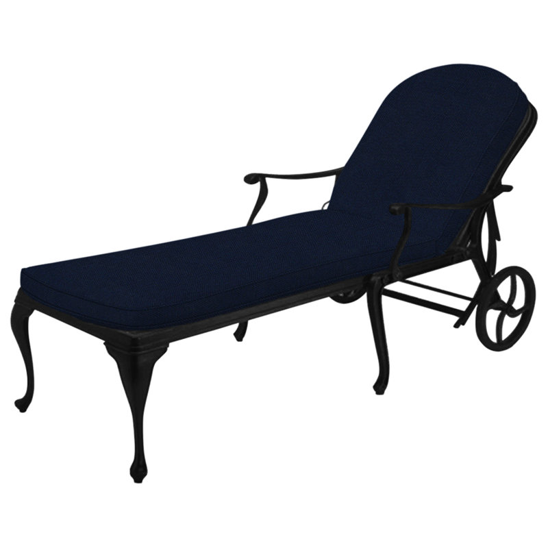 Provance Aluminum Chaise - Ancient Earth, Ancient Earth, Welt, Indigo Velvet