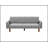 74.4'' Faux Leather Square Arm Sofa Bed-1983215269-1983379835