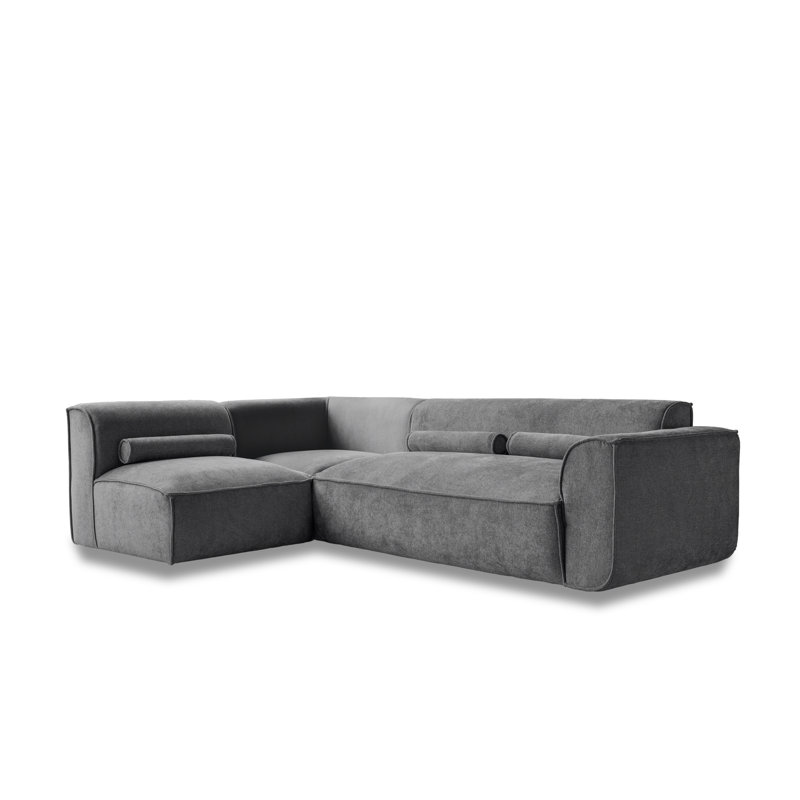 Flex Felix 6 Seater Corner Sofa , Dark Grey, Left Hand Facing