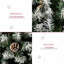 Sapin de Noël artificiel enneigé 6 pi avec des branches réalistes, 61 pommes de pin et 800 pointes