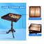 Table de backgammon en bois GSE 3-en-1, jeu de dames d'échecs et jeu de société