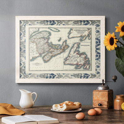 " Bordered Map Of Canada "