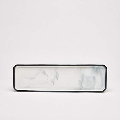 Assiette plate en porcelaine tendre 13,5 po Gabby