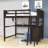 Gibrian Full 6 Drawers Wood Loft Bed with Built-in-Desk and Shelves by Harriet Bee-1979454715