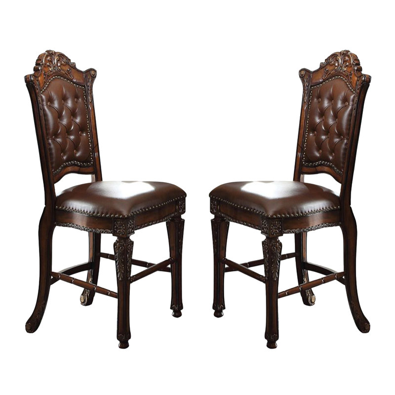 Chaise d'appoint capitonnée cerise