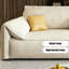 Causeuse-coussin beige standard en polyester