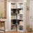 5 Tier Collapsed Tall Bookshelf Etagere Bookcase for Corner Odd Spaces-129459878